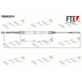 FTE FBS02074 - Tirette à câble, frein de stationnement
