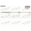 FTE FBS02076 - Tirette à câble, frein de stationnement