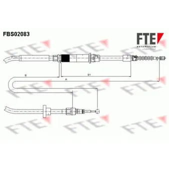 Tirette à câble, frein de stationnement FTE FBS02083