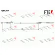 FTE FBS02086 - Tirette à câble, frein de stationnement