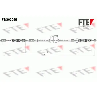 FTE FBS02090 - Tirette à câble, frein de stationnement