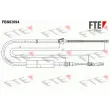 FTE FBS02094 - Tirette à câble, frein de stationnement