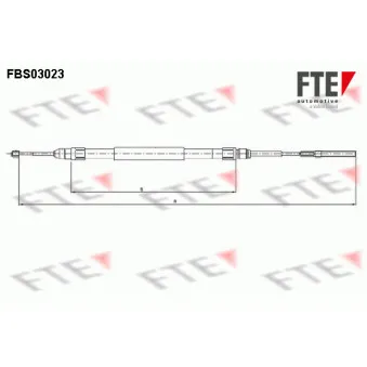 Tirette à câble, frein de stationnement FTE OEM 34411162999
