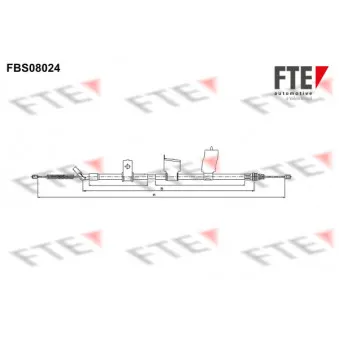 Tirette à câble, frein de stationnement FTE OEM 36531JD00A