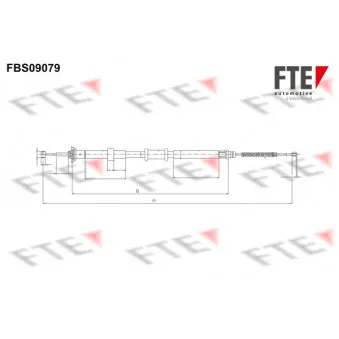 Tirette à câble, frein de stationnement FTE OEM 51787260