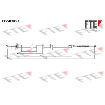 FTE FBS09089 - Tirette à câble, frein de stationnement