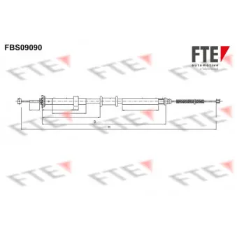 Tirette à câble, frein de stationnement FTE FBS09090