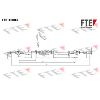 FTE FBS10083 - Tirette à câble, frein de stationnement