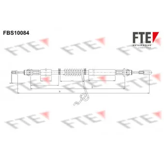FTE FBS10084 - Tirette à câble, frein de stationnement