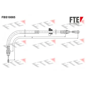 Tirette à câble, frein de stationnement FTE OEM 6C1V2853DA