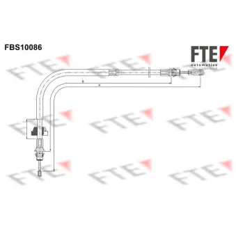 Tirette à câble, frein de stationnement FTE OEM 1441582