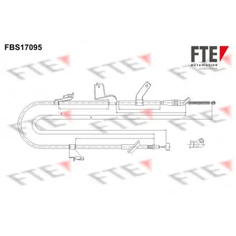 FTE FBS17095 - Tirette à câble, frein de stationnement