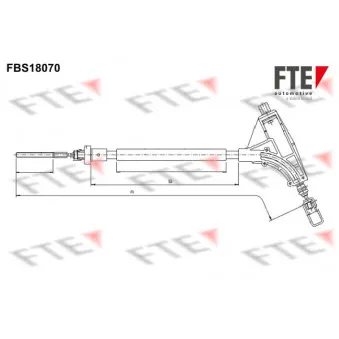 Tirette à câble, frein de stationnement FTE OEM 4745R7