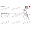 FTE FBS18071 - Tirette à câble, frein de stationnement