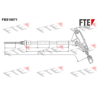 FTE FBS18071 - Tirette à câble, frein de stationnement