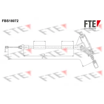 Tirette à câble, frein de stationnement FTE OEM 4745H0