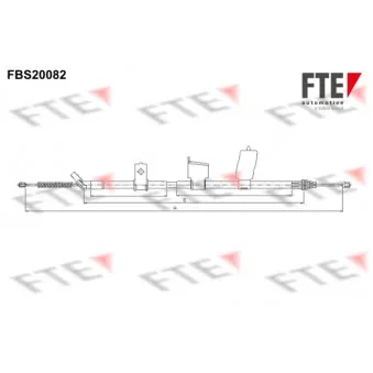 Tirette à câble, frein de stationnement FTE OEM 36531JY00A