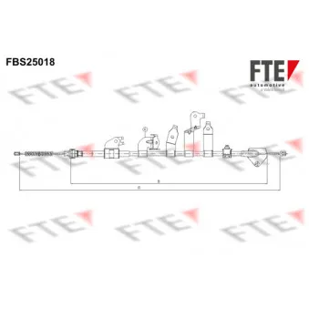 Tirette à câble, frein de stationnement FTE OEM 464200F020