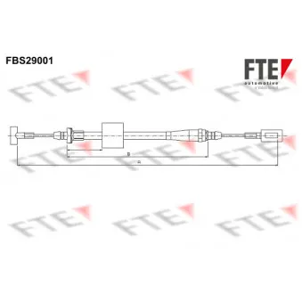FTE FBS29001 - Tirette à câble, frein de stationnement