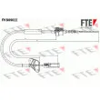 Tirette à câble, commande d'embrayage FTE [FKS09022]
