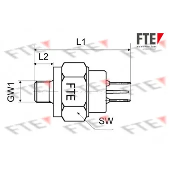Interrupteur des feux de freins FTE H00006 pour DAF F 2200 1.6 D - 50cv