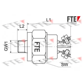 Interrupteur des feux de freins FTE H0052 pour IVECO EUROTECH MP 240 E 38 - 375cv