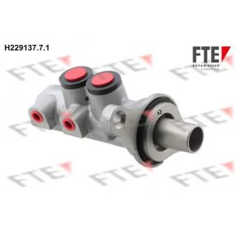 Maître-cylindre de frein FTE H229137.7.1 pour PEUGEOT 207 1.6 HDi - 90cv