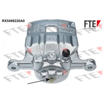 Étrier de frein FTE RX5498220A0 pour FORD FIESTA 1.6 - 120cv