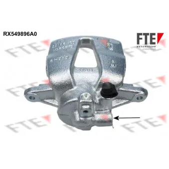 Étrier de frein FTE RX549896A0 pour OPEL CORSA 1.2 - 80cv