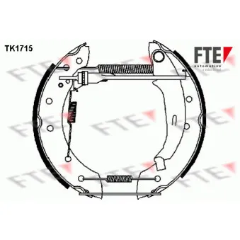 FTE TK1715 - Kit de freins arrière (prémontés)