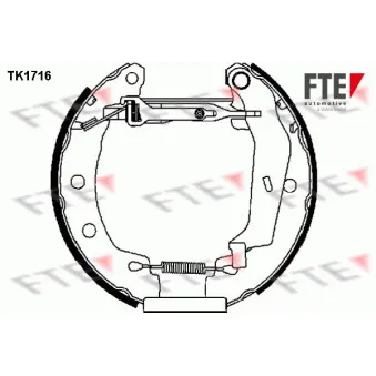 FTE TK1716 - Kit de freins arrière (prémontés)