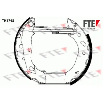 FTE TK1718 - Kit de freins arrière (prémontés)