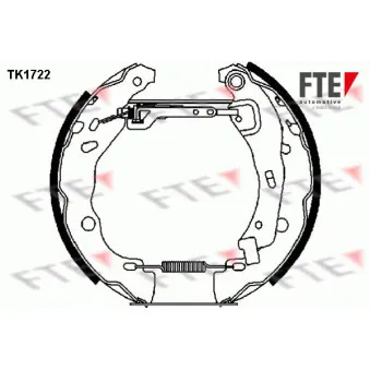 FTE TK1722 - Kit de freins arrière (prémontés)