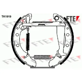 FTE TK1919 - Kit de freins arrière (prémontés)