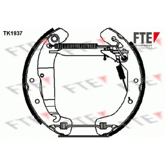 FTE TK1937 - Kit de freins arrière (prémontés)