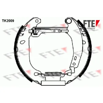 Kit de freins arrière (prémontés) FTE OEM 7701203862