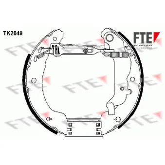 FTE TK2049 - Kit de freins arrière (prémontés)