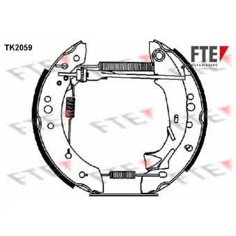 Kit de freins arrière (prémontés) FTE OEM 424233
