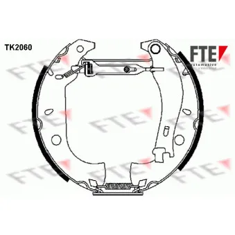 FTE TK2060 - Kit de freins arrière (prémontés)