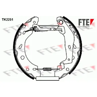 FTE TK2251 - Kit de freins arrière (prémontés)