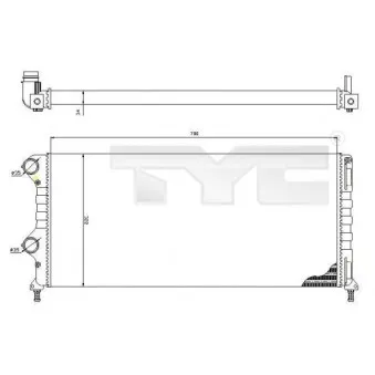 TYC 709-0015-R - Radiateur, refroidissement du moteur
