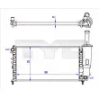 TYC 709-0027-R - Radiateur, refroidissement du moteur