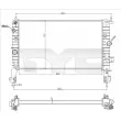 TYC 725-0048-R - Radiateur, refroidissement du moteur