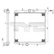 TYC 726-0017-R - Radiateur, refroidissement du moteur