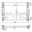 TYC 728-0054 - Radiateur, refroidissement du moteur