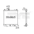 TYC 735-1002 - Radiateur, refroidissement du moteur