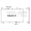 TYC 736-1008 - Radiateur, refroidissement du moteur