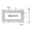 TYC 736-1018 - Radiateur, refroidissement du moteur