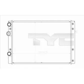Radiateur, refroidissement du moteur TYC OEM 6N0121253AK