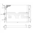 TYC 737-0050 - Radiateur, refroidissement du moteur